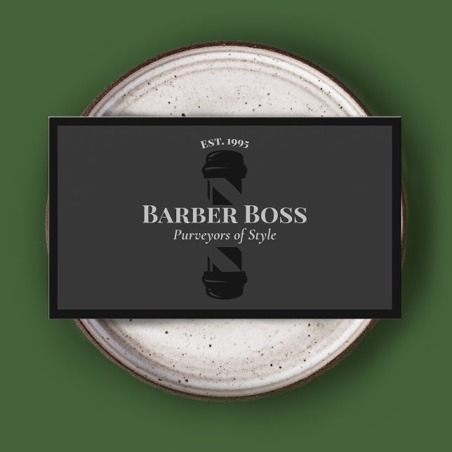 Visita Tarjeta de presentación de Barbershop Black Barber (Subido por el creador)