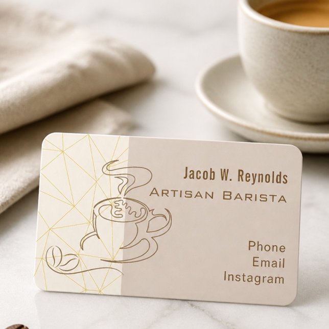 Visita Tarjeta de presentación de barista (Subido por el creador)
