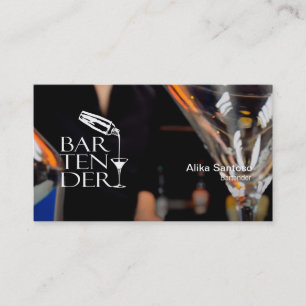 Visita Tarjeta de presentación de Barman