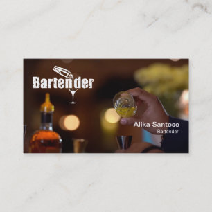 Visita Tarjeta de presentación de Barman