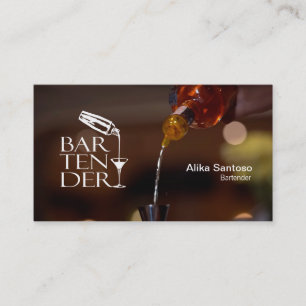Visita Tarjeta de presentación de Barman