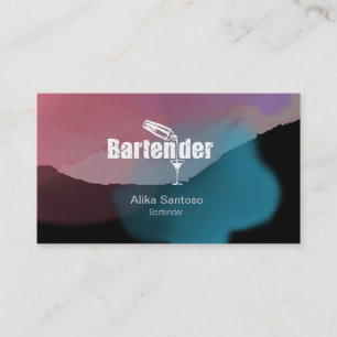 Visita Tarjeta de presentación de Barman