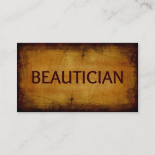 Visita Tarjeta de presentación de Beautician Antique Brus