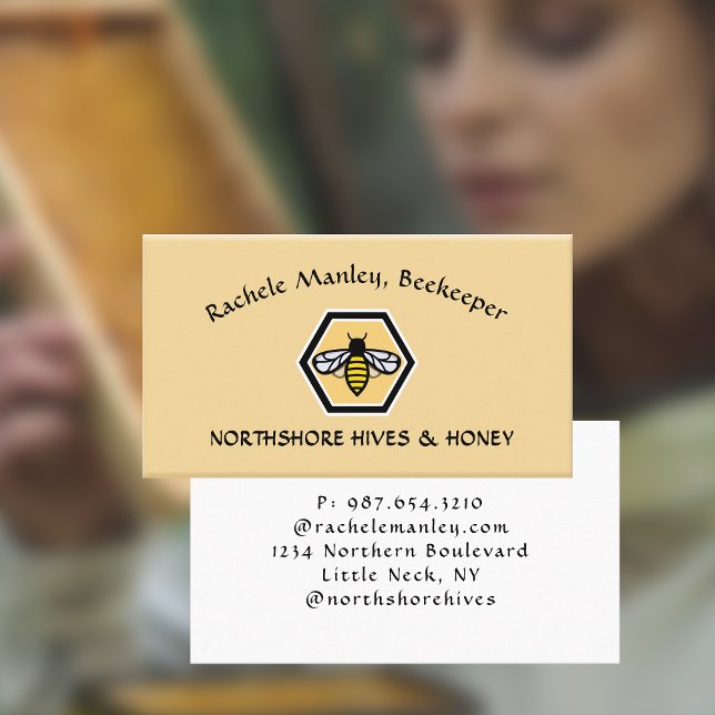 Visita Tarjeta de presentación de BEEKEEPER APIARY Hexago (Subido por el creador)