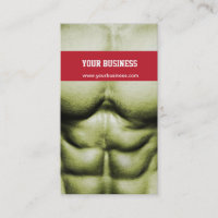 Tarjeta de presentación de Bodybuilding/Self-Defen