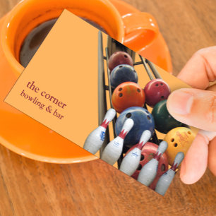 Visita Tarjeta de presentación de boliche