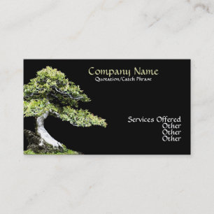 Visita Tarjeta de presentación de Bonsai
