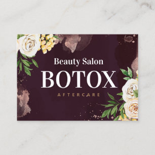 Visita Tarjeta de presentación de Botox de oro Rosa de B