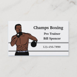 Visita Tarjeta de presentación de Boxeo