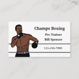 Visita Tarjeta de presentación de Boxeo