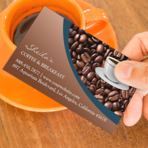 Visita Tarjeta de presentación de café Beans