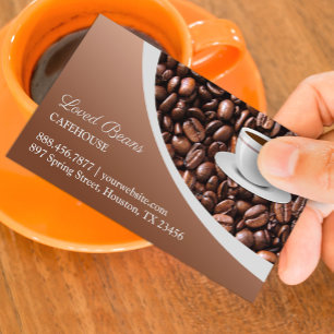 Visita Tarjeta de presentación de café Beans