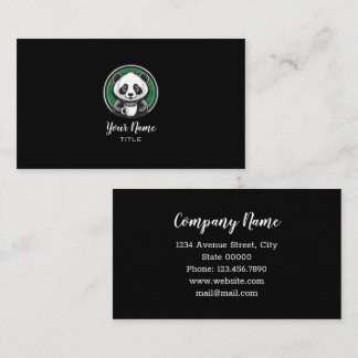Visita Tarjeta de presentación de café de oso panda