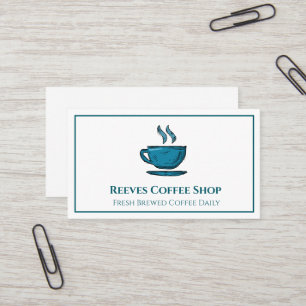 Visita Tarjeta de presentación de cafetería