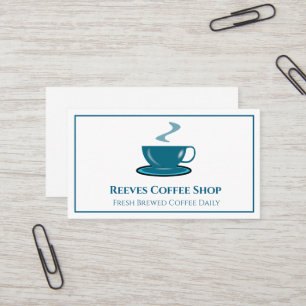 Visita Tarjeta de Presentación de Cafetería Café