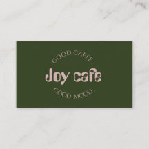 Tarjeta de Presentación de Cafetería Moderna | Mar