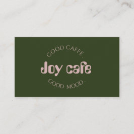 Visita Tarjeta de Presentación de Cafetería Moderna | Mar