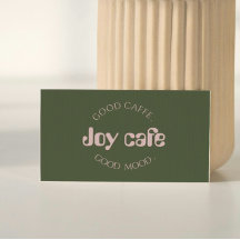 Tarjeta de Presentación de Cafetería Moderna | Mar