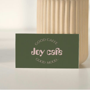 Visita Tarjeta de Presentación de Cafetería Moderna Mar