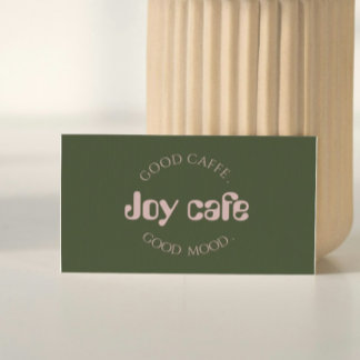 Visita Tarjeta de Presentación de Cafetería Moderna | Mar