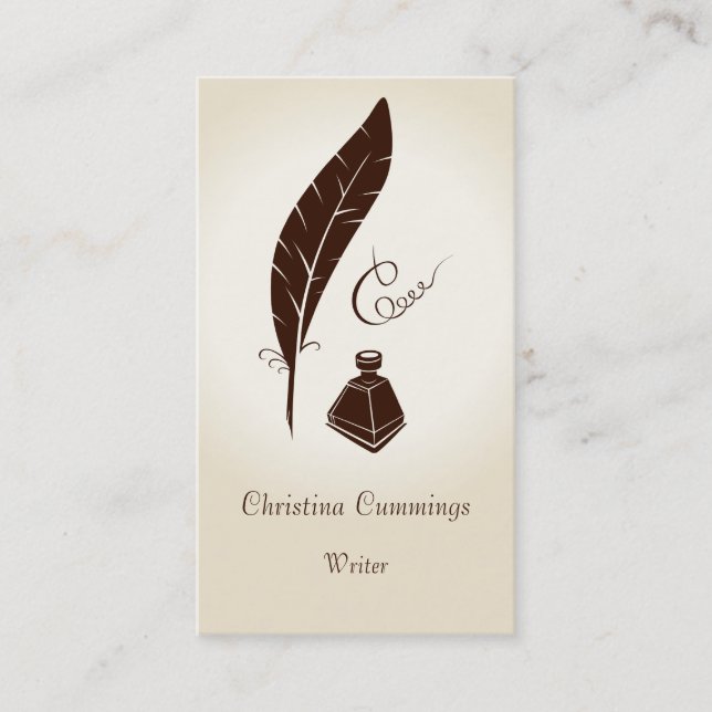 Visita Tarjeta de presentación de caligrafía (Anverso)