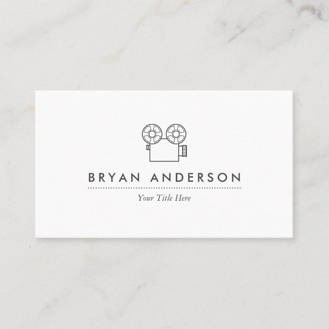 Visita Tarjeta de presentación de cámara antigua (Anverso)