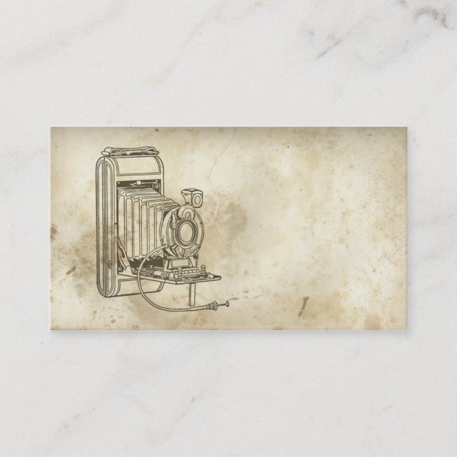 Visita Tarjeta de presentación de cámara de cine retro an (Anverso)