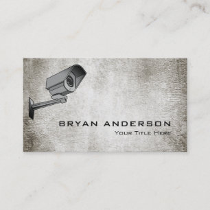 Visita Tarjeta de presentación de cámara de seguridad