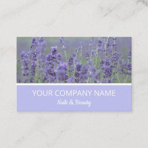 Visita Tarjeta de presentación de campo Lavender