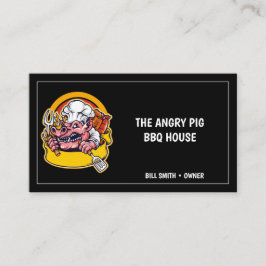 Visita Tarjeta de presentación de carne de cerdo amarilla