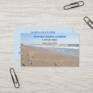Visita Tarjeta de presentación de cartas de pesca oceánic
