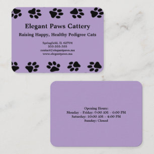 Visita Tarjeta de presentación de Cattery Elegant Paws co