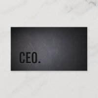 Tarjeta de presentación de CEO de Black Out Profes