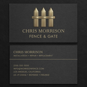 Visita Tarjeta de presentación de cercas y puertas