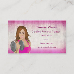 Visita Tarjeta de presentación de chica Lifting Personal 