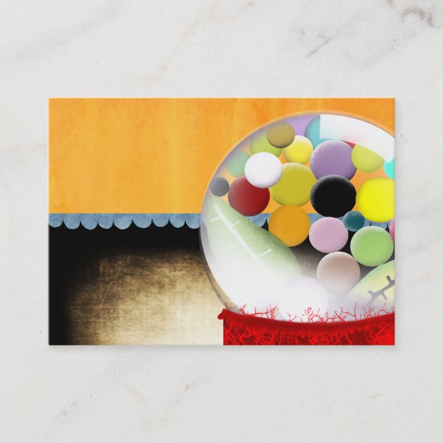 Visita Tarjeta de presentación de chicle (Anverso)