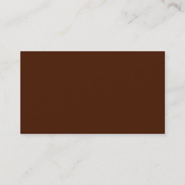 Visita Tarjeta de presentación de chocolate (Anverso)