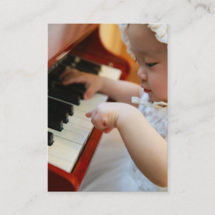 Visita Tarjeta de presentación de clases de piano o músic