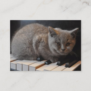 Visita Tarjeta de presentación de clases de piano o músic