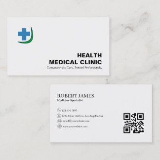 Visita Tarjeta de presentación de clínica médica | Person