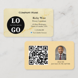 Visita Tarjeta de presentación de clínica privada logotip