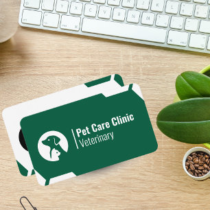 Visita Tarjeta de presentación de clínica veterinaria ver