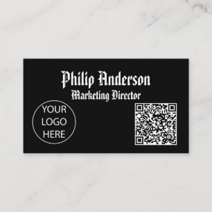 Visita tarjeta de presentación de código Qr