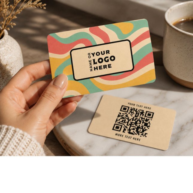 Visita Tarjeta de presentación de código QR abstracto ret (Subido por el creador)
