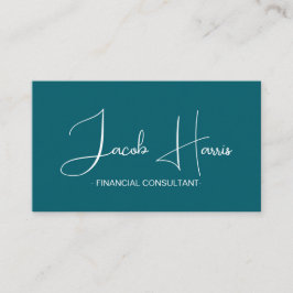 Visita Tarjeta de presentación de código QR azul verde os