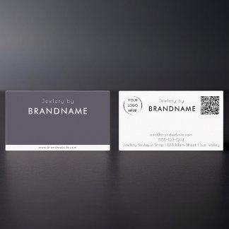 Visita Tarjeta de presentación de código QR con logotipo