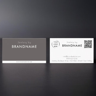 Visita Tarjeta de presentación de código QR con logotipo