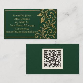 Visita Tarjeta de presentación de código QR Dark Forest G
