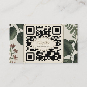Visita Tarjeta de presentación de código QR de color de a