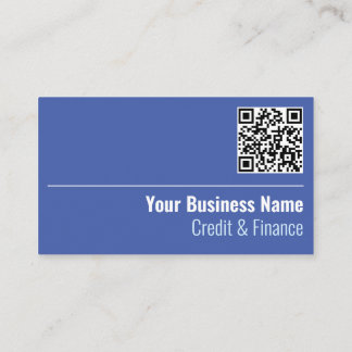 Visita Tarjeta de presentación de código QR de crédito y 